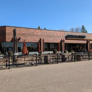 Patio. The entrance is on the right.