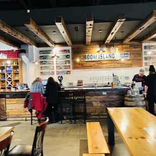 customers at the bar