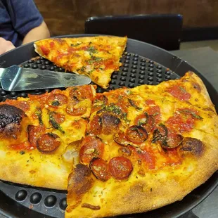 Spicy Pepperoni Pizza