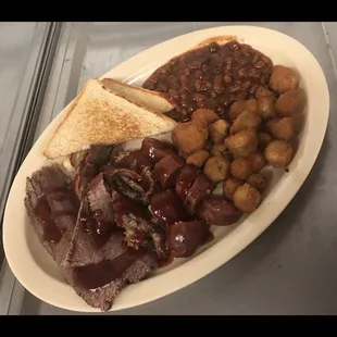 2 meat combo and 2 sides