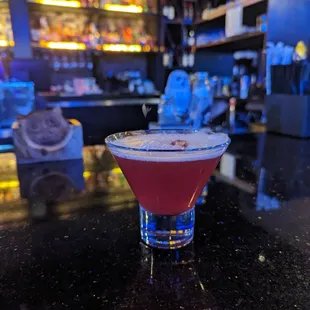 Berries and Bubbles Martini