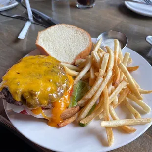 Can't go wrong with a burger and fries. Menu was a little small.