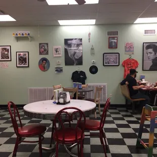 Inside the diner