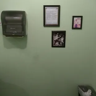Interesting place to keep the health code certificate