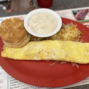 Ham and Cheese omelette