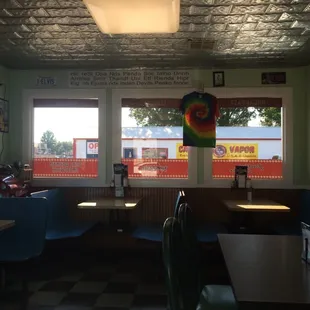 Inside the diner