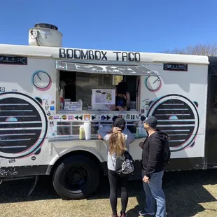 The BoomBox taco truck and the food was jamming!