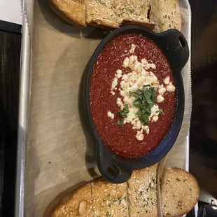 Baked Goat Cheese Marinara