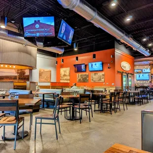 the inside of the restaurant