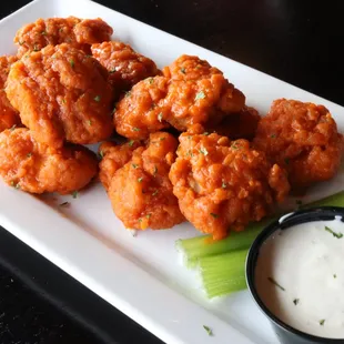 a platter of buffalo wings