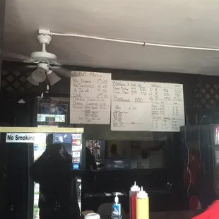 The menu inside !