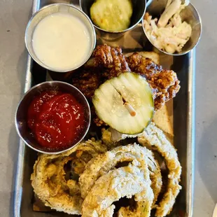 Nashville Tenders and Onion Rings split