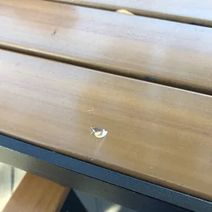 After arriving - had to ask table (all dirty) to be worked. Bird poop remained after wipe down - place is dirty - first time here.
