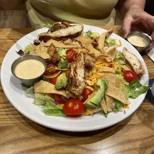 Santa Fe Blackened chicken salad Very fresh