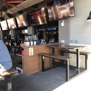 Outside bar area