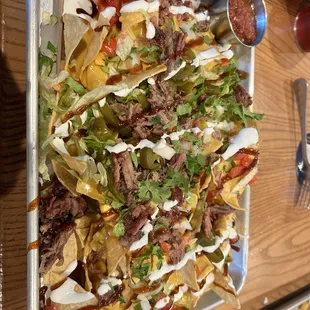 Brisket nachos