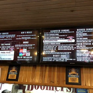 Left side of menu