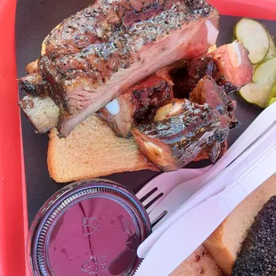 Pork rib and rib tips