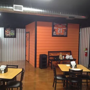 the inside of the restaurant