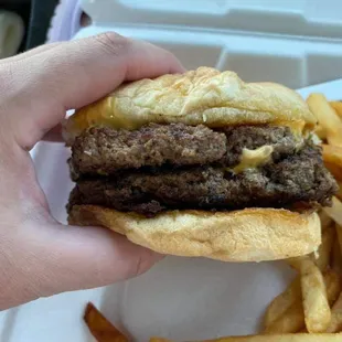 Double cheeseburger