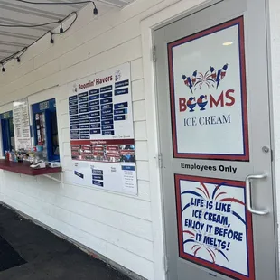 the front of a building