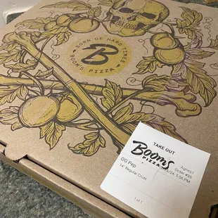 The pizza box -- 14" OG Pepperoni pizza ($19)