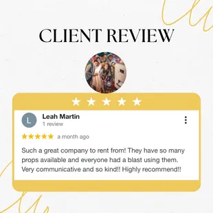 Nice customer review!