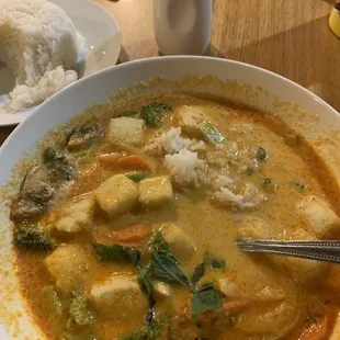 Vegan Green Curry (Spicy)