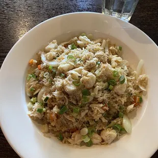 Crab Fried Rice with HUGE chunks of crab meat