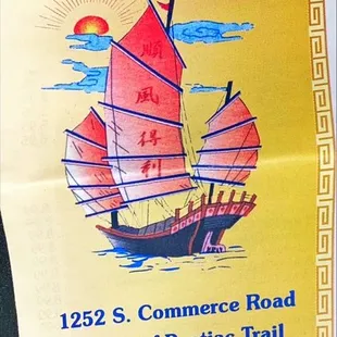 Boon Kai Menu Front Page
