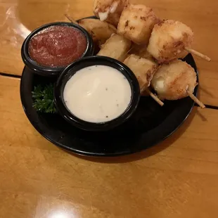 Mozzarella skewers
