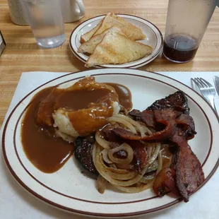 a plate of food on a table