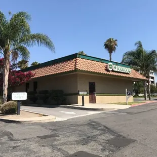 outside