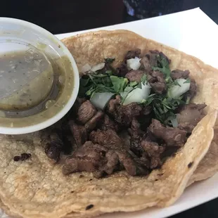 Steak taco