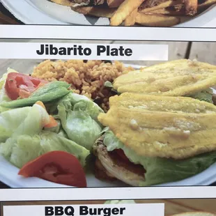 a variety of food items