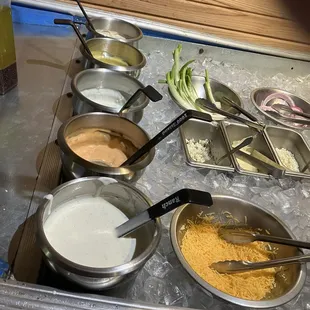 Salad bar dressings