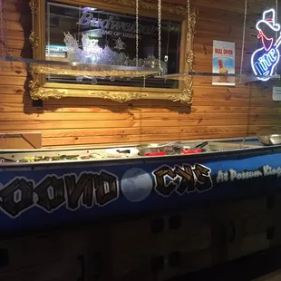 Salad bar in a canoe