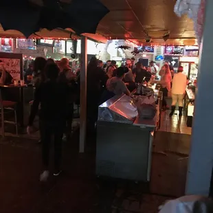 Bar pack during one of many Halloween dance parties...