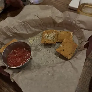 Fried ravioli