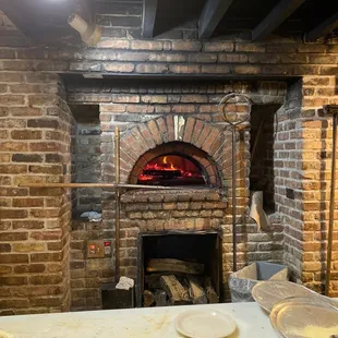 Brick pizza oven at boondoggles