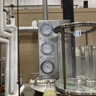 The gauges and the way they check the whiskey!!