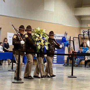 Presentation of the wreath