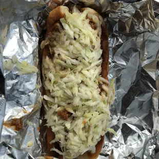 All The Way Dog - the slaw is awesome!