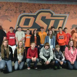 Stadium tour with first Lutheran school, very cool