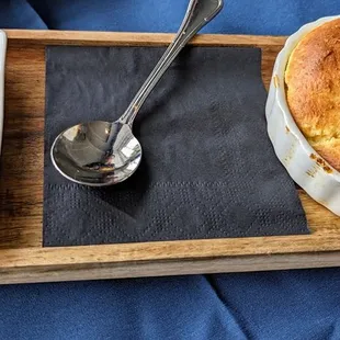 Spoon Bread with orange butter