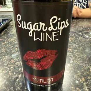 Sugar Lips wine at dinner in October 2023.