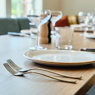 a table set for a meal