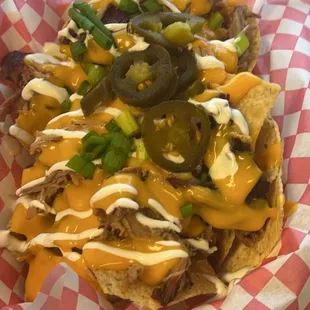Smoked meat nachos