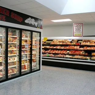 the inside of the store