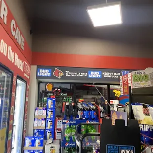 the inside of a store